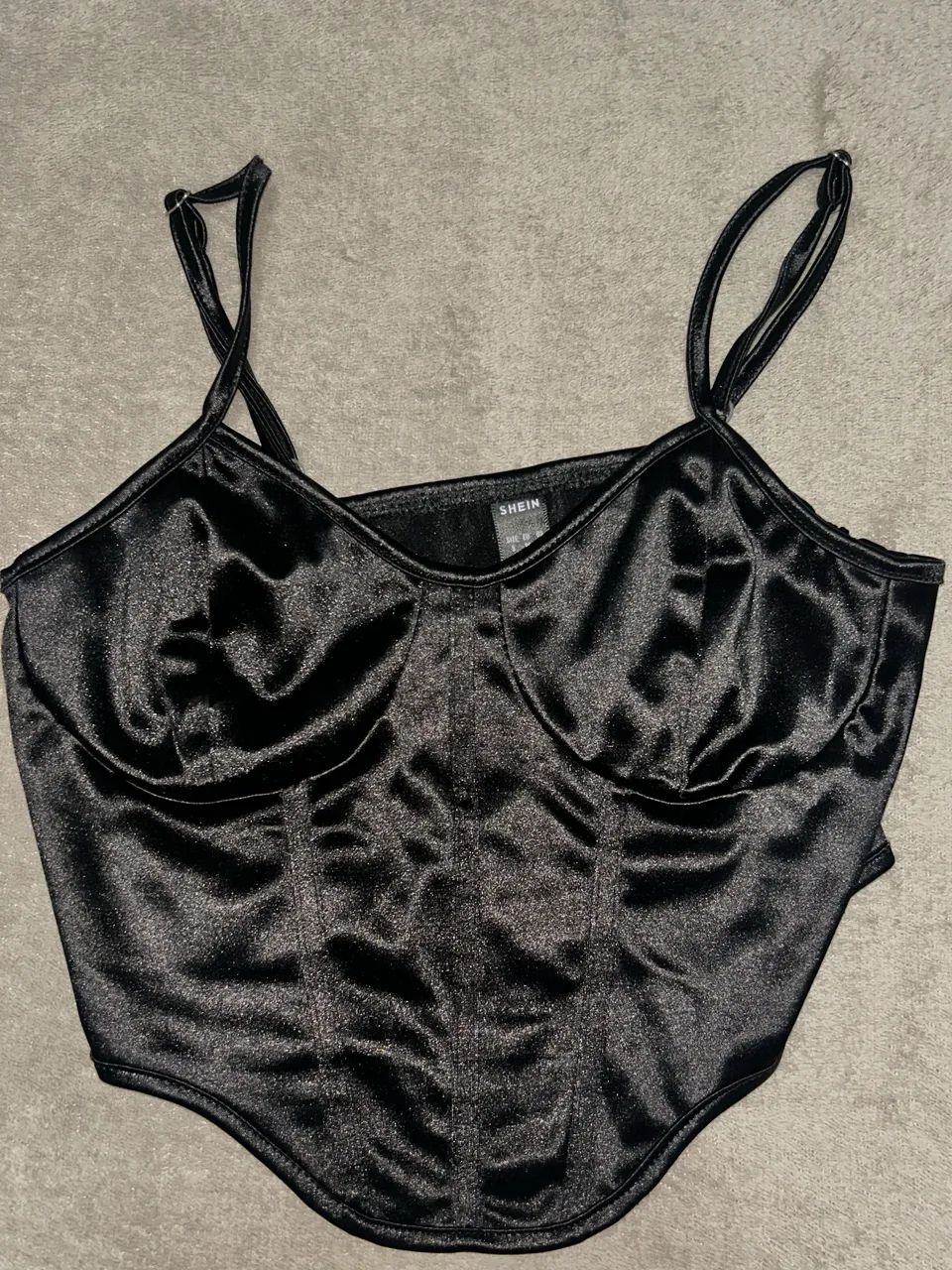 Cropped preto shein 