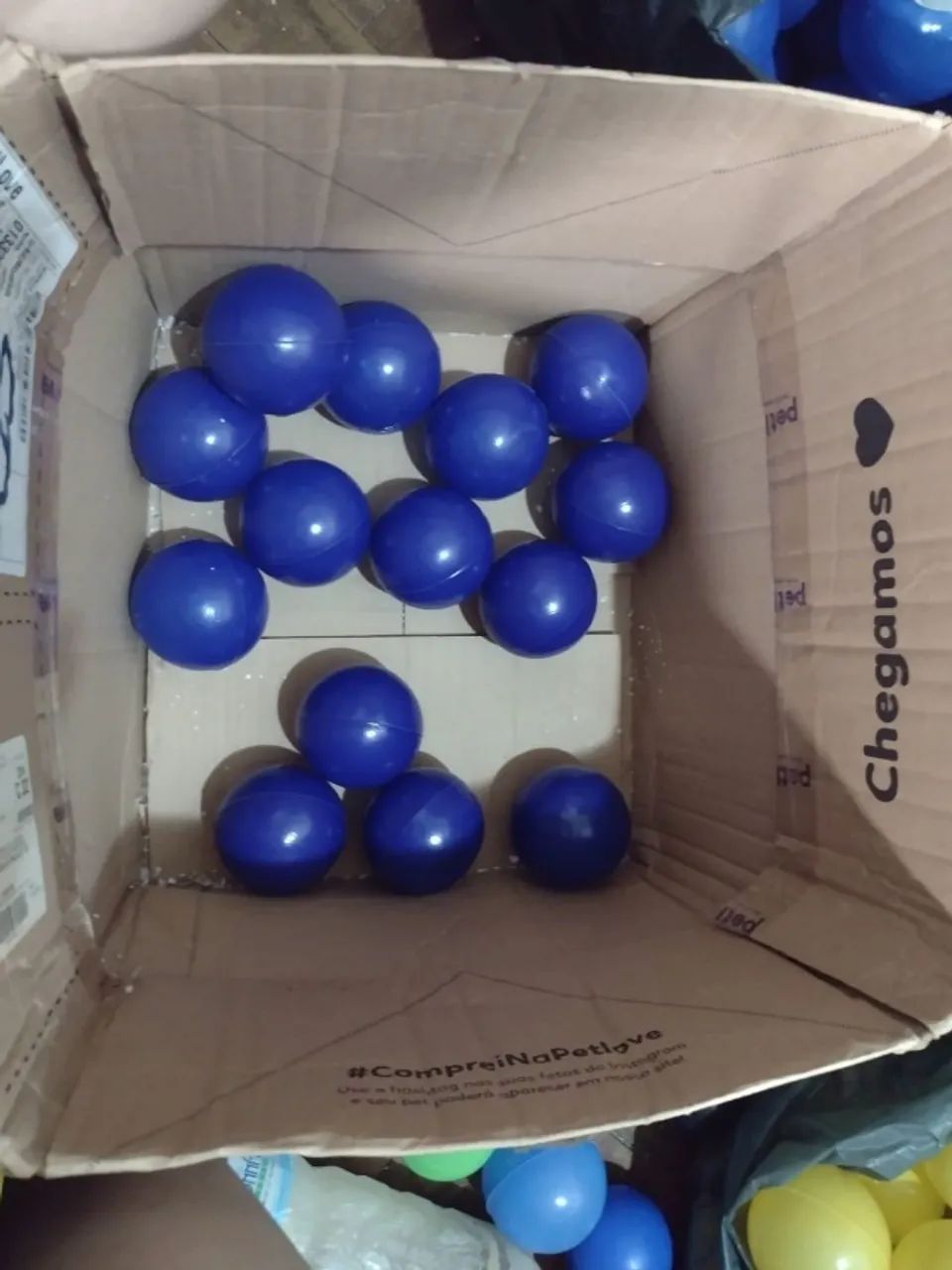 BOLINHA DE PISCINA AZUL 14 BOLAS