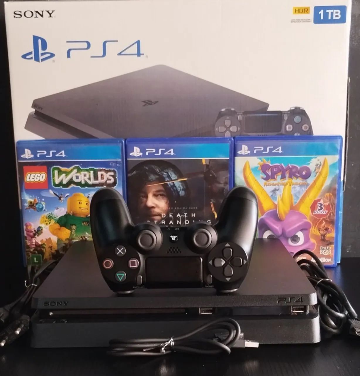PS4 SLIM 1TB (SEMI-NOVO NA CAIXA) C/ GARANTIA DA NOSSA LOJA POW GAMES MO CENTRO DE CAXIAS  - Foto 3