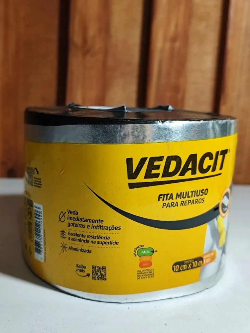 MANTA ASTALTICA/FITA AUTO ADESIVA VEDACIT 10CM X 10MT - Foto 2