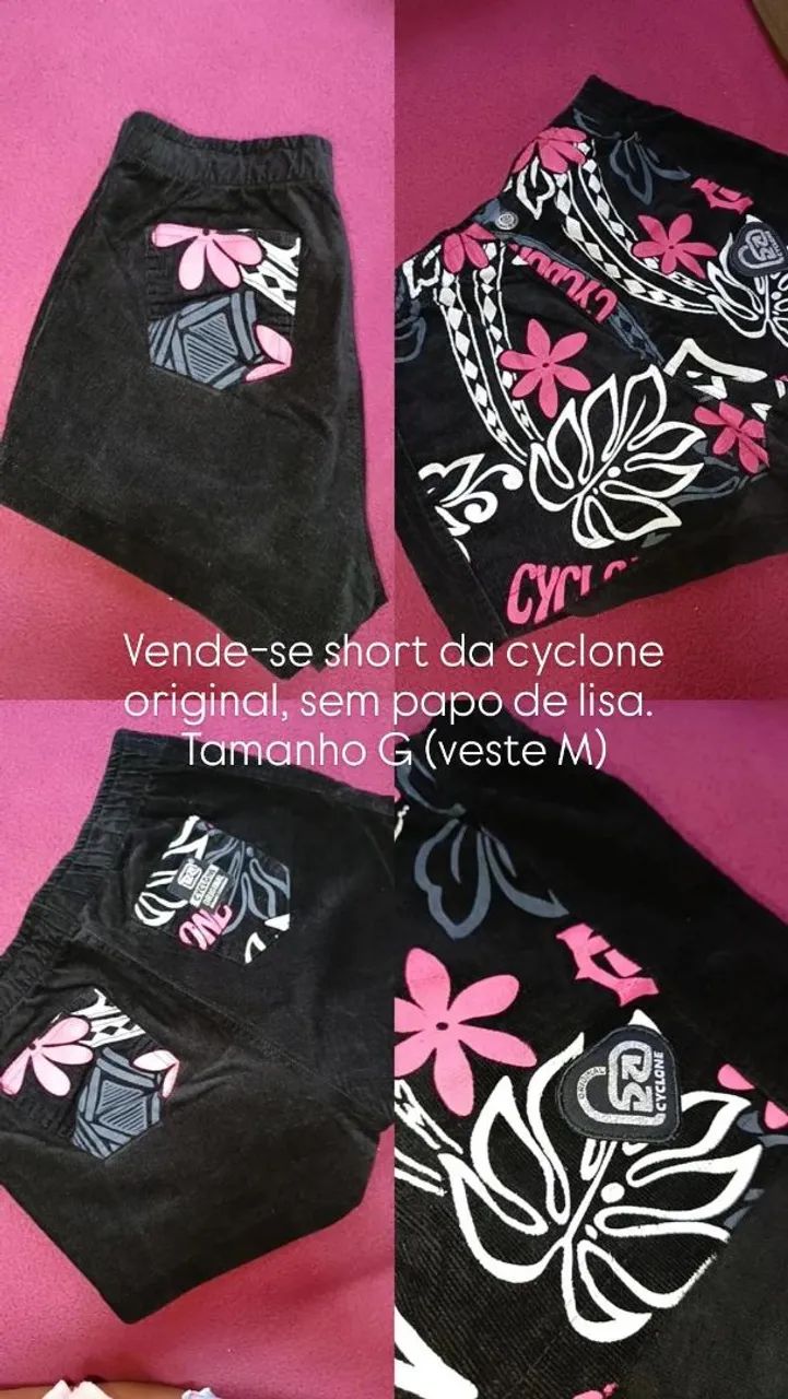 Shorts jeans CYCLONE feminino com estampa floral - Foto 2