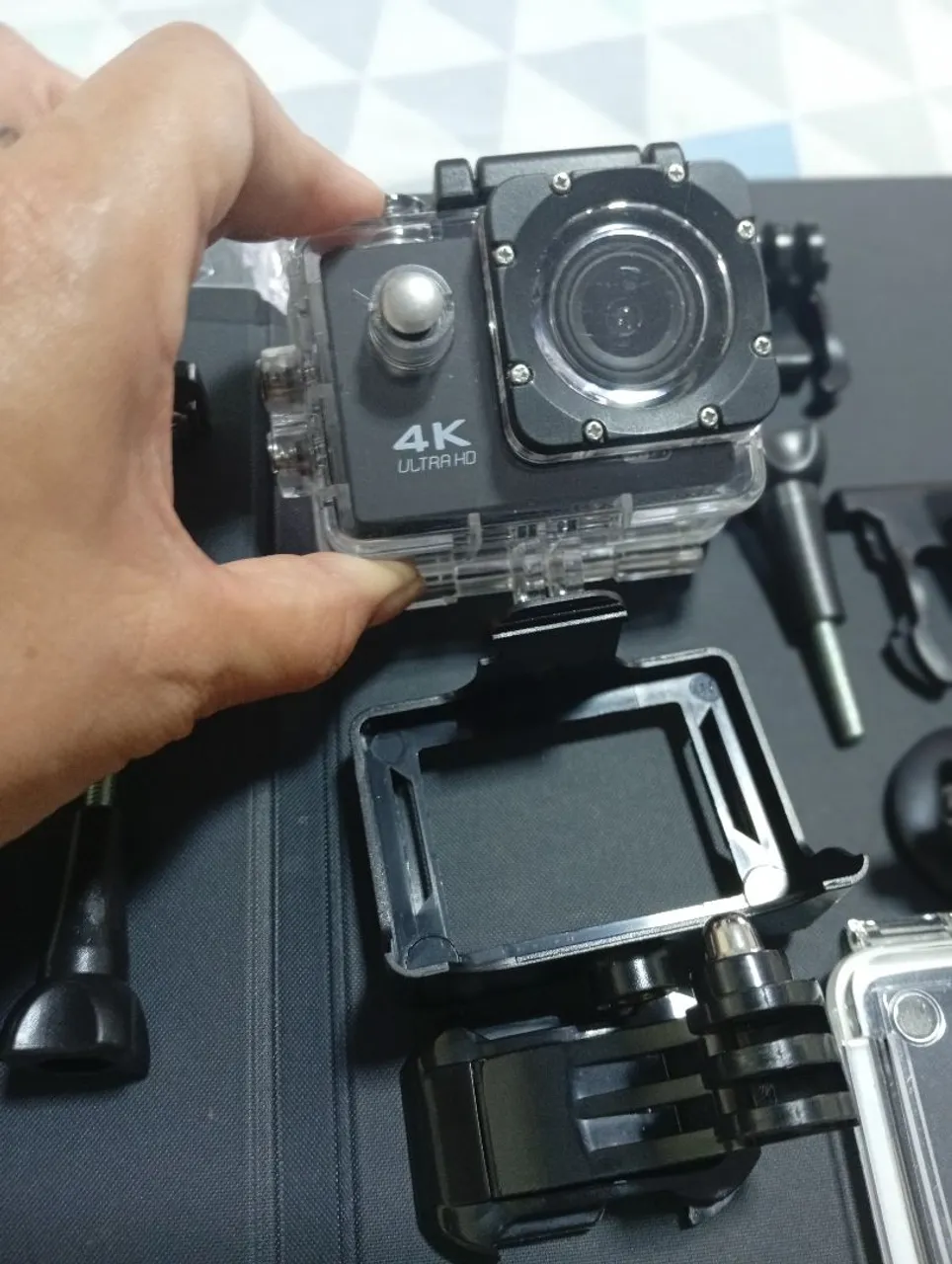 Câmera de Ação 4K Ultra HD com Acessórios