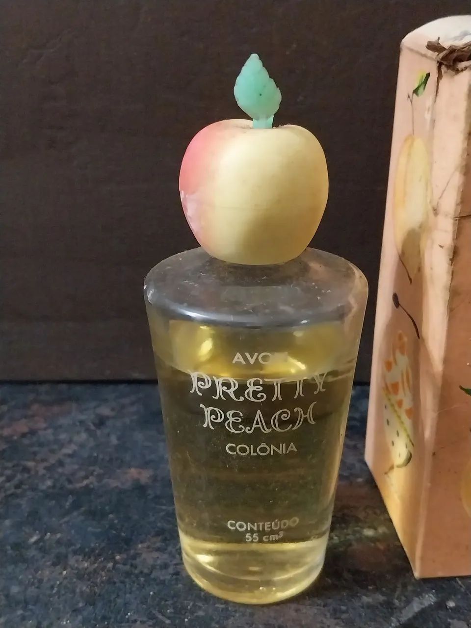 Peach Perfume Bottle Vintage Avon Pretty Peach Antigo E Raro