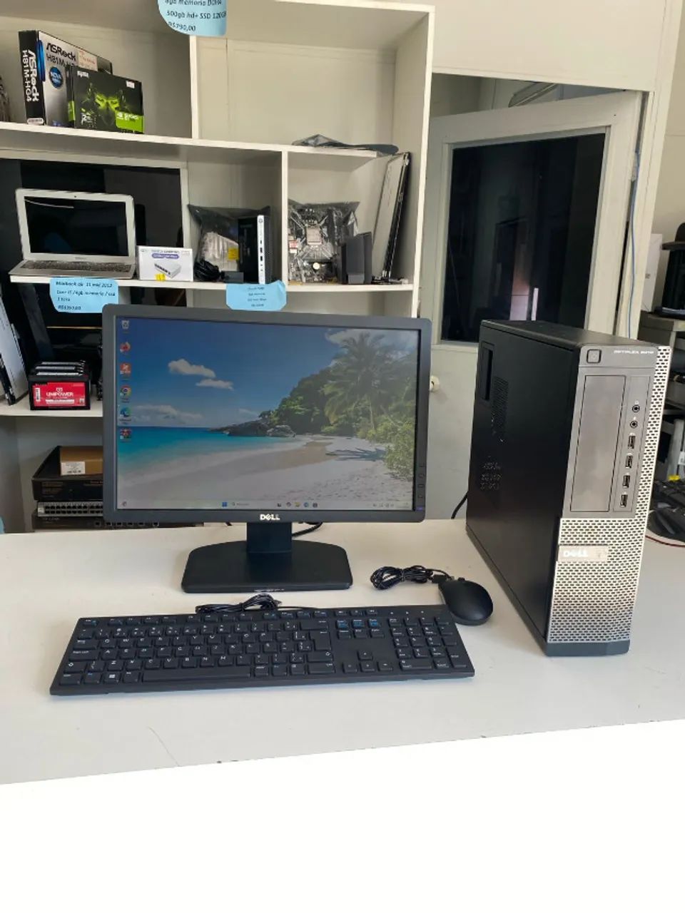 computador completo del 9010 core i5 3ªger/8gb mem/500gb+240gb ssd/tela 19 pol garantia nf - Foto 3