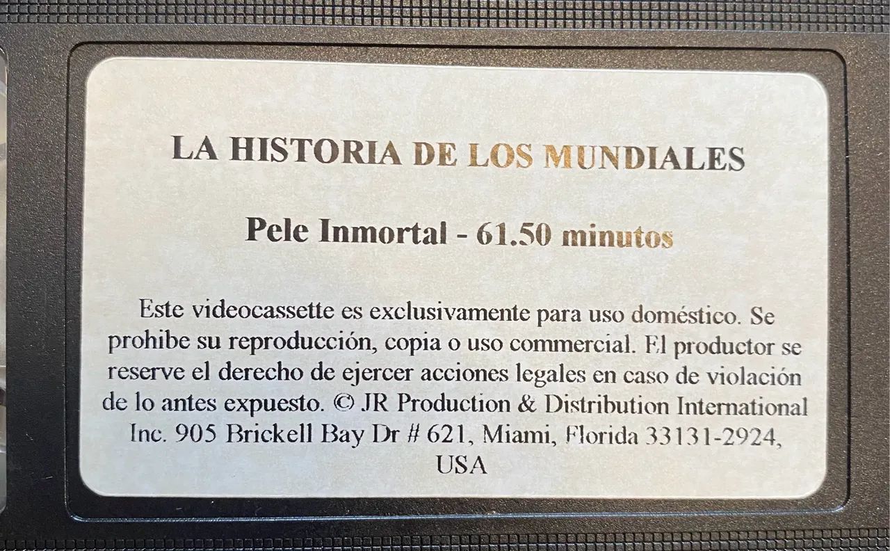 VHS  El Inmortal Pelé - Os Melhores Momentos de Sua Vida Deportiva - Foto 4