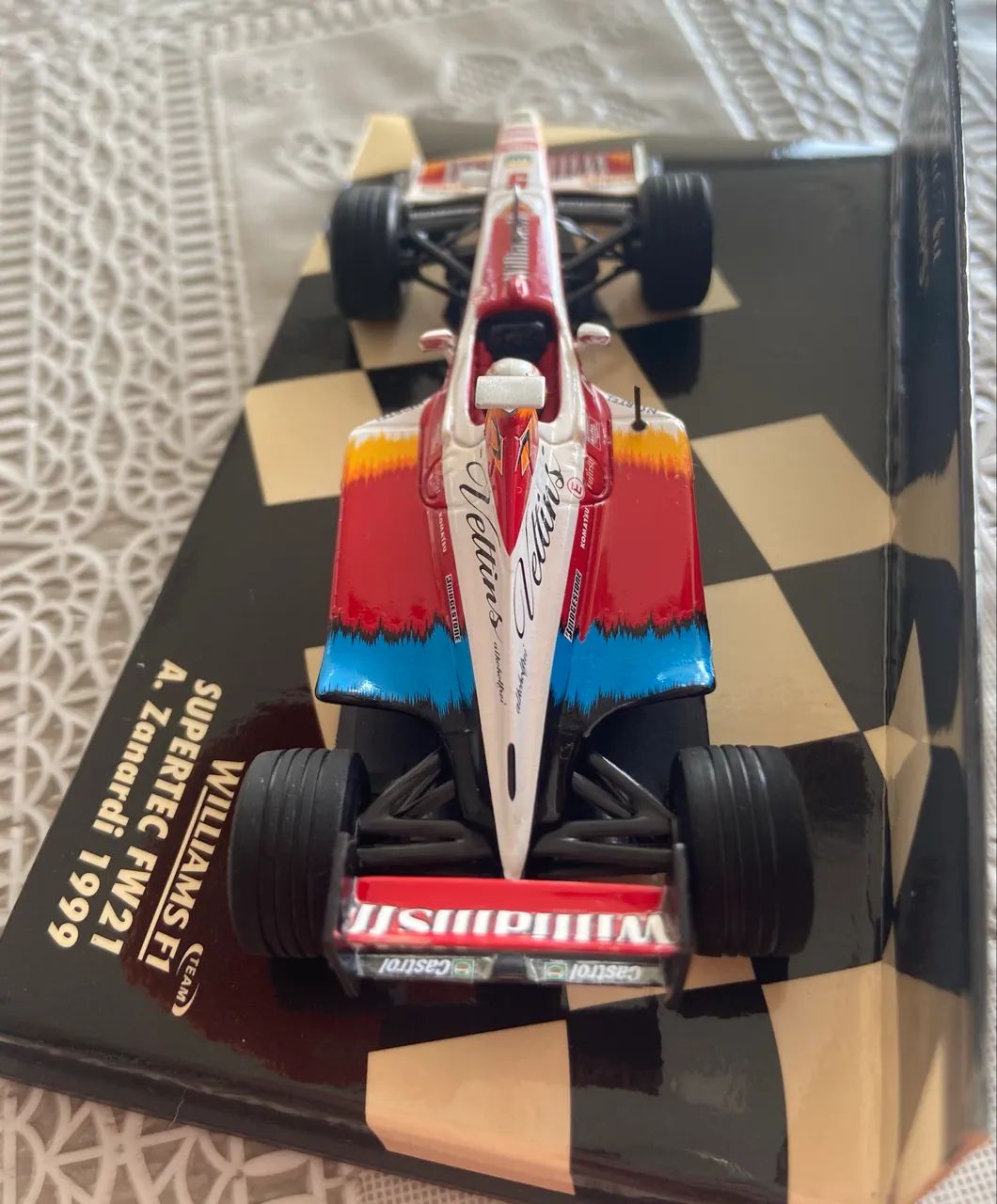 Miniatura Fórmula 1 - Minichamps - Williams FW21 - Alessandro Zanardi - Foto 4