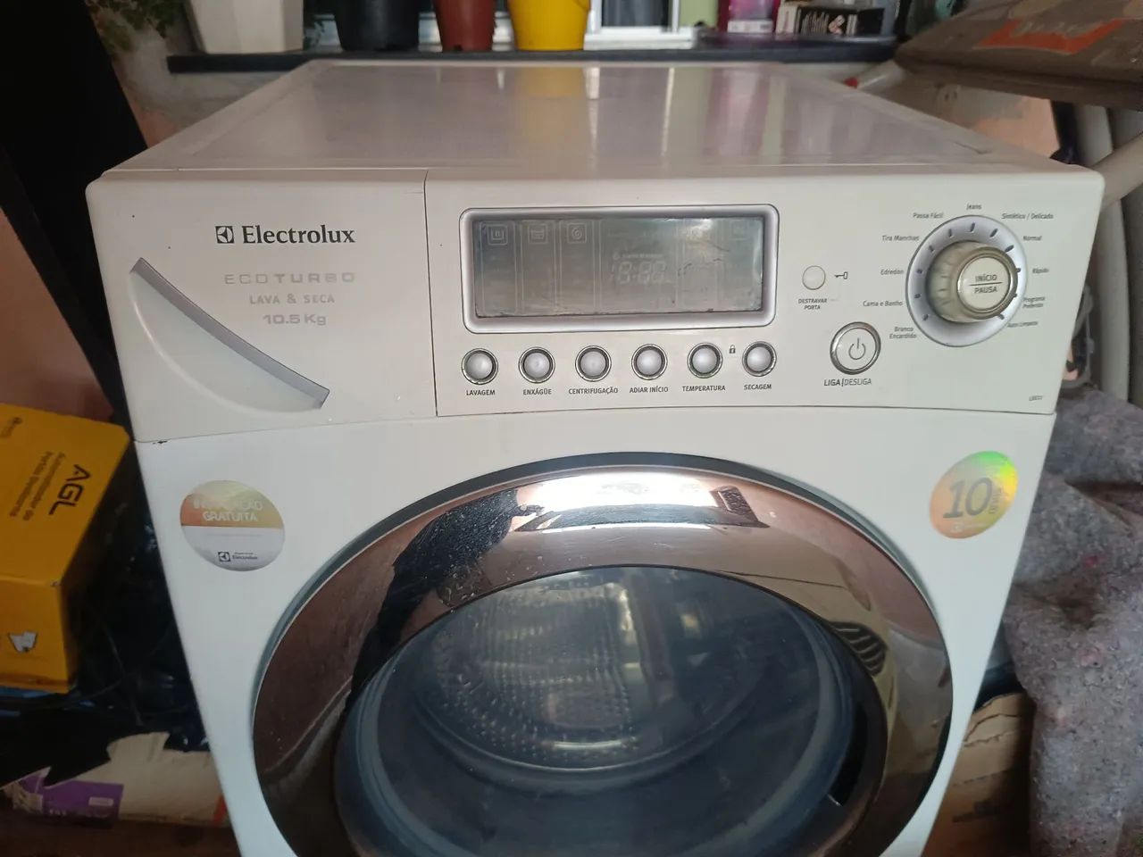 Lavadora e Secadora Electrolux EcoTurbo 10.5 Kg
