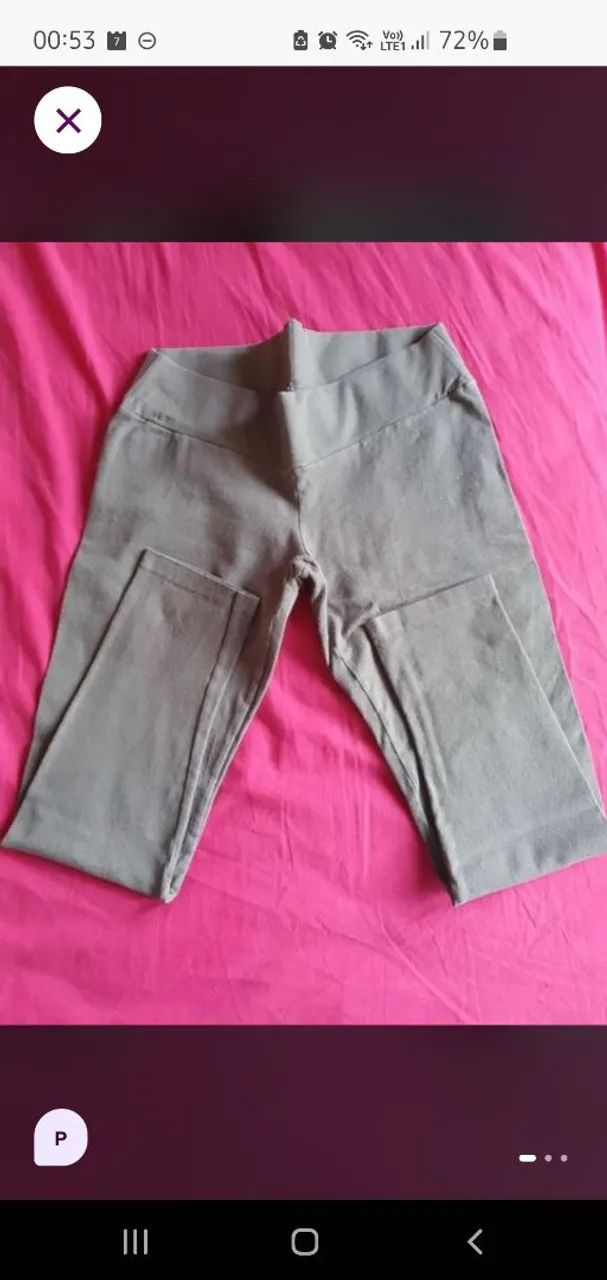 Calça Legging Cinza claro