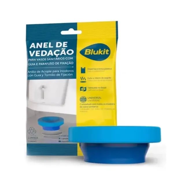 Anel de Vedação para Vaso Sanitário com Guia - Blukit