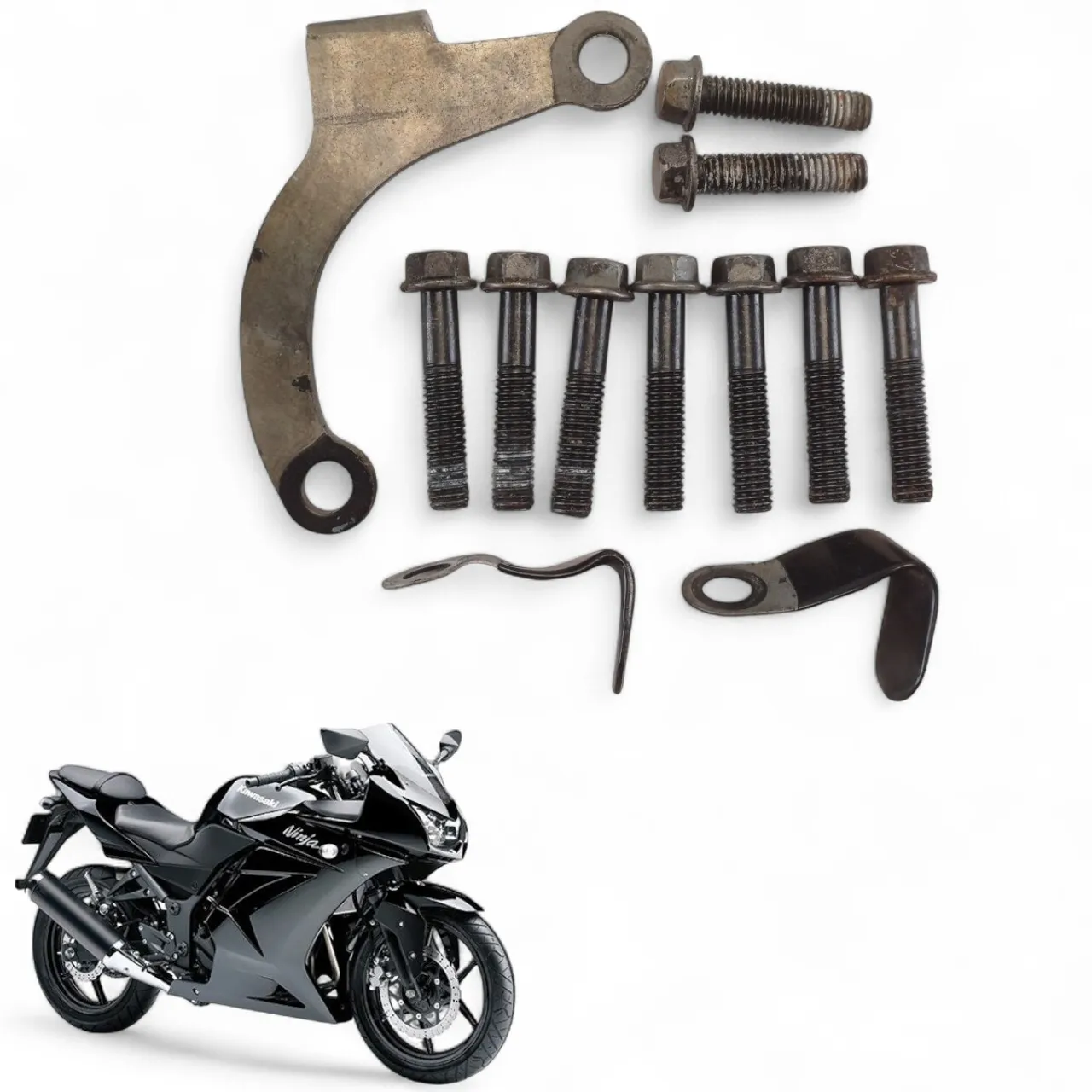 Kit Parafuso Tampa Embreagem Kawasaki Ninja 250 R 2009