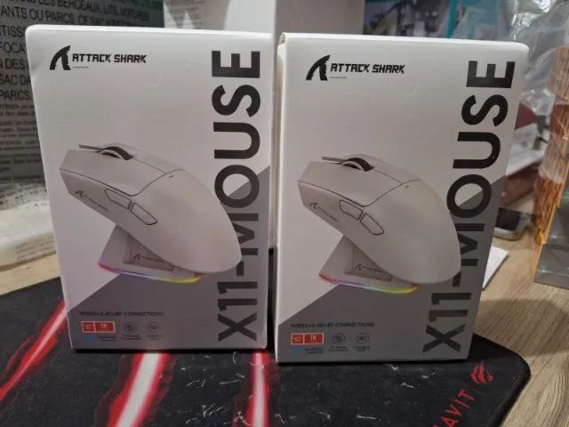 Mouse Gamer x11 sem fio Branco