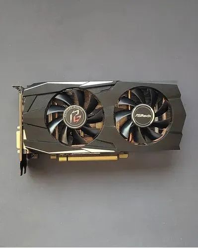RX 570 4GB ASRock Phantom Gaming TROCAS EM PLACA SUPERIOR COM VOLTA