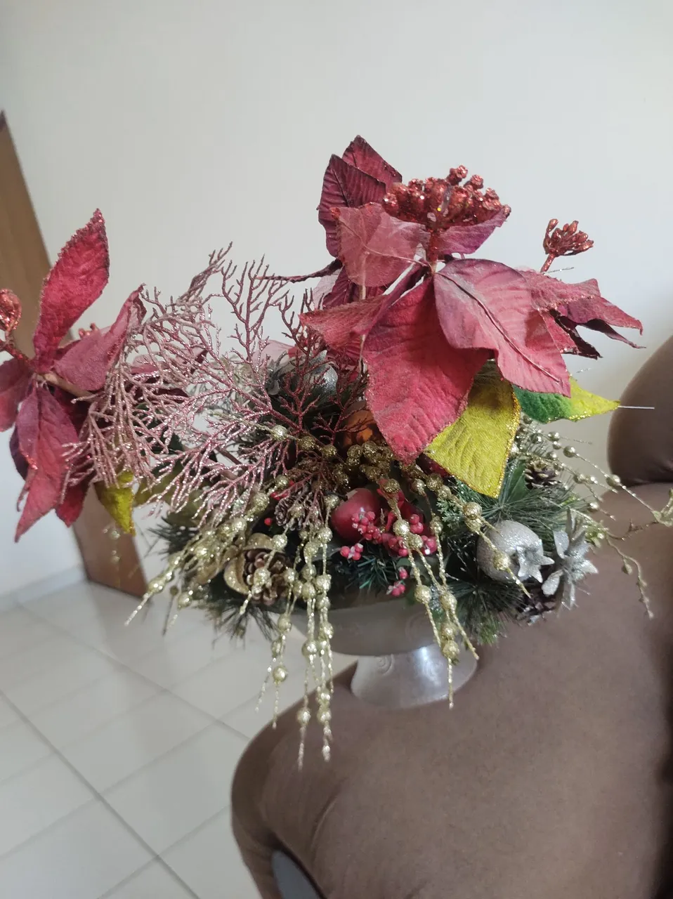 Arranjo de flores decorativo