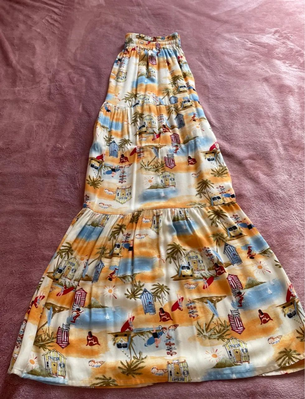 Conjunto saia longa e cropped - Foto 3
