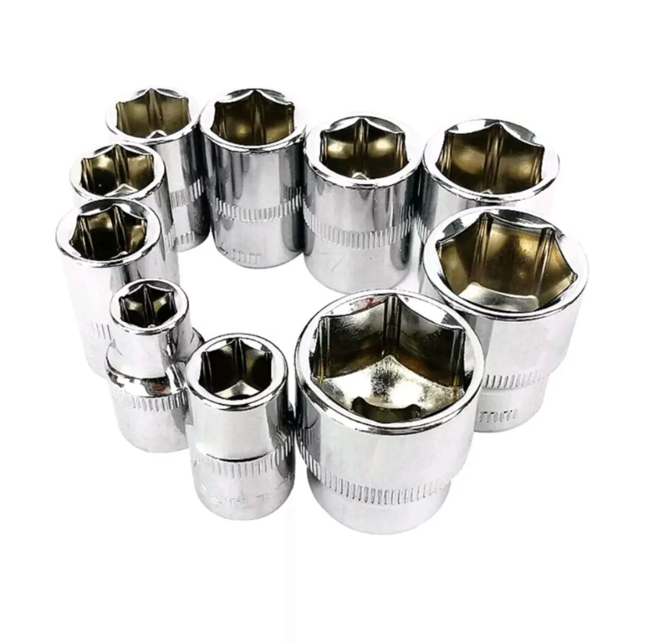 Kit 22 Peças Jogo De Soquetes 1/2 Polegada Aço Cromo Vanádio Profissional - Foto 6