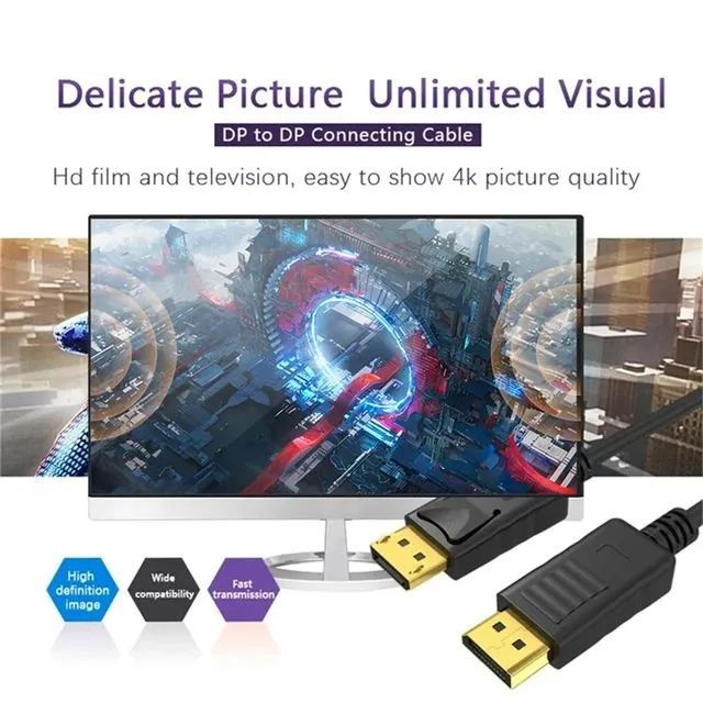 Cabo conversor DisplayPort(DP) para HDMI - Foto 3
