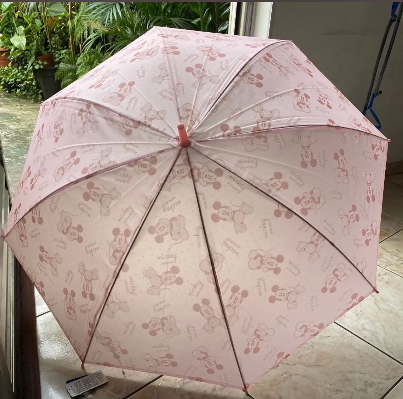 Guarda-chuva Infantil Mickey Mouse Rosa