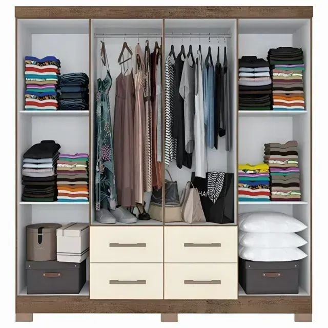 Guarda roupa de casal viena 8 portas 4 gav (temos outros modelos e produtos) - Foto 2