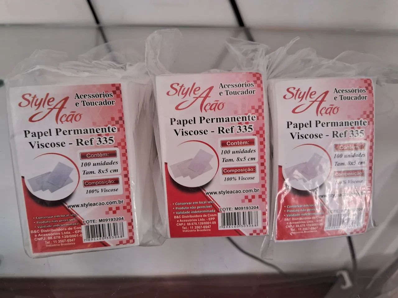 Papel Permanente Viscose - 100 unidades - Style Ação