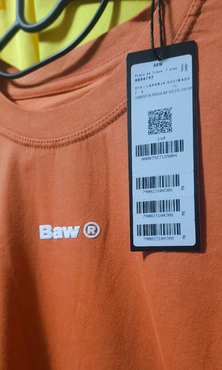 Camiseta Regular Selfie Colors On Laranja G - Foto 2