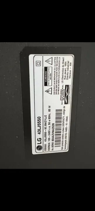 Peças de TV de LED LG 43" 