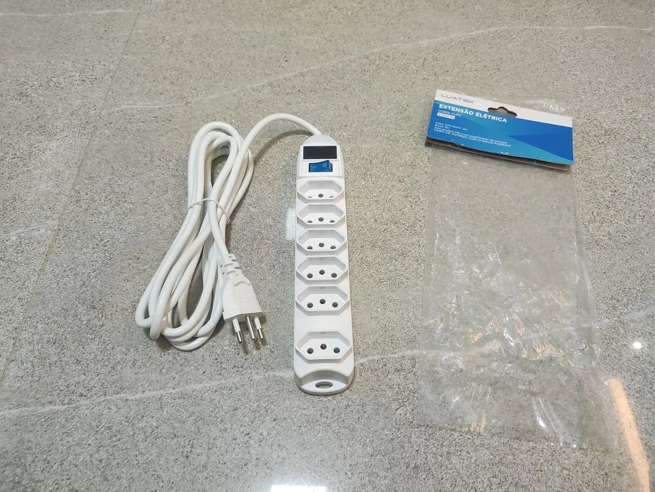 Filtro de linha, Extensão Elétrica com 6 Tomadas fusível  - Foto 3