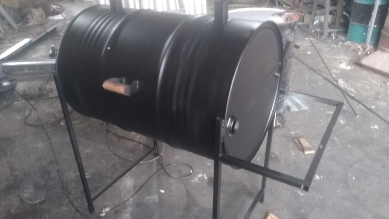 Churrasqueira tambor 200 litros 