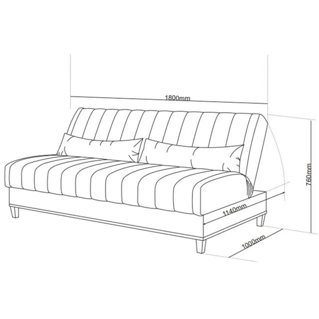 SOFÁ CAMA STAR DECOR ALTAMENTE ELEGANTE E CONFORTÁVEL!! 716TT9 - Foto 5