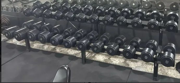Kit Dumbbell Monobloco Injetado de 12 até 30Kg com Suporte (Novo)