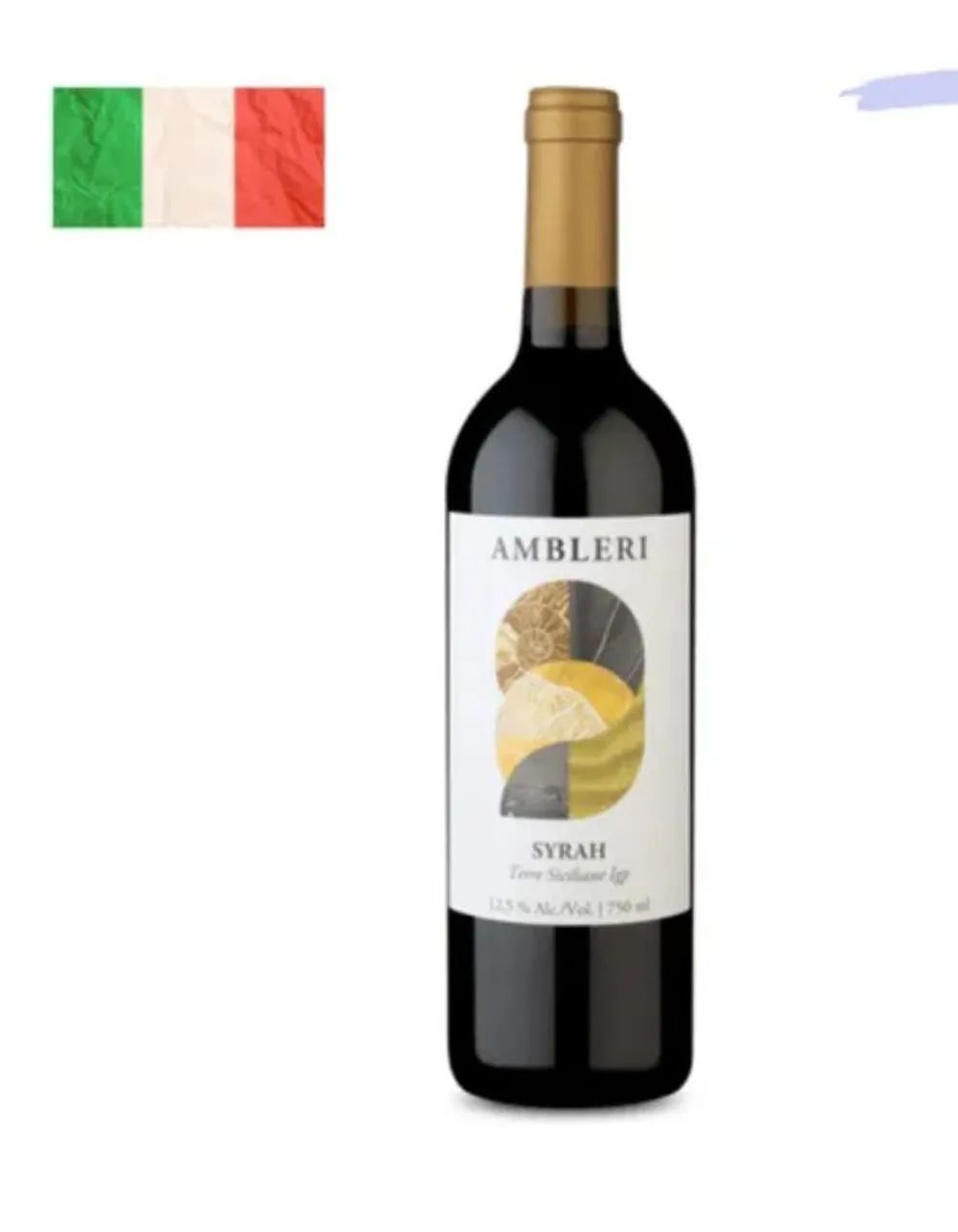 Vinho tinto italiano Ambleri Syrah 750ml