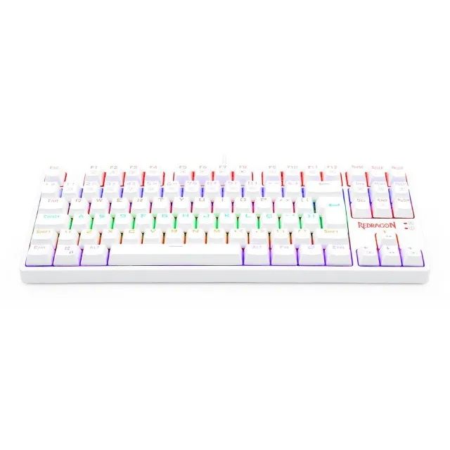 Teclado Mecânico 80% Redragon Daksa White Rainbow Switch Blue - WZetta - Foto 4