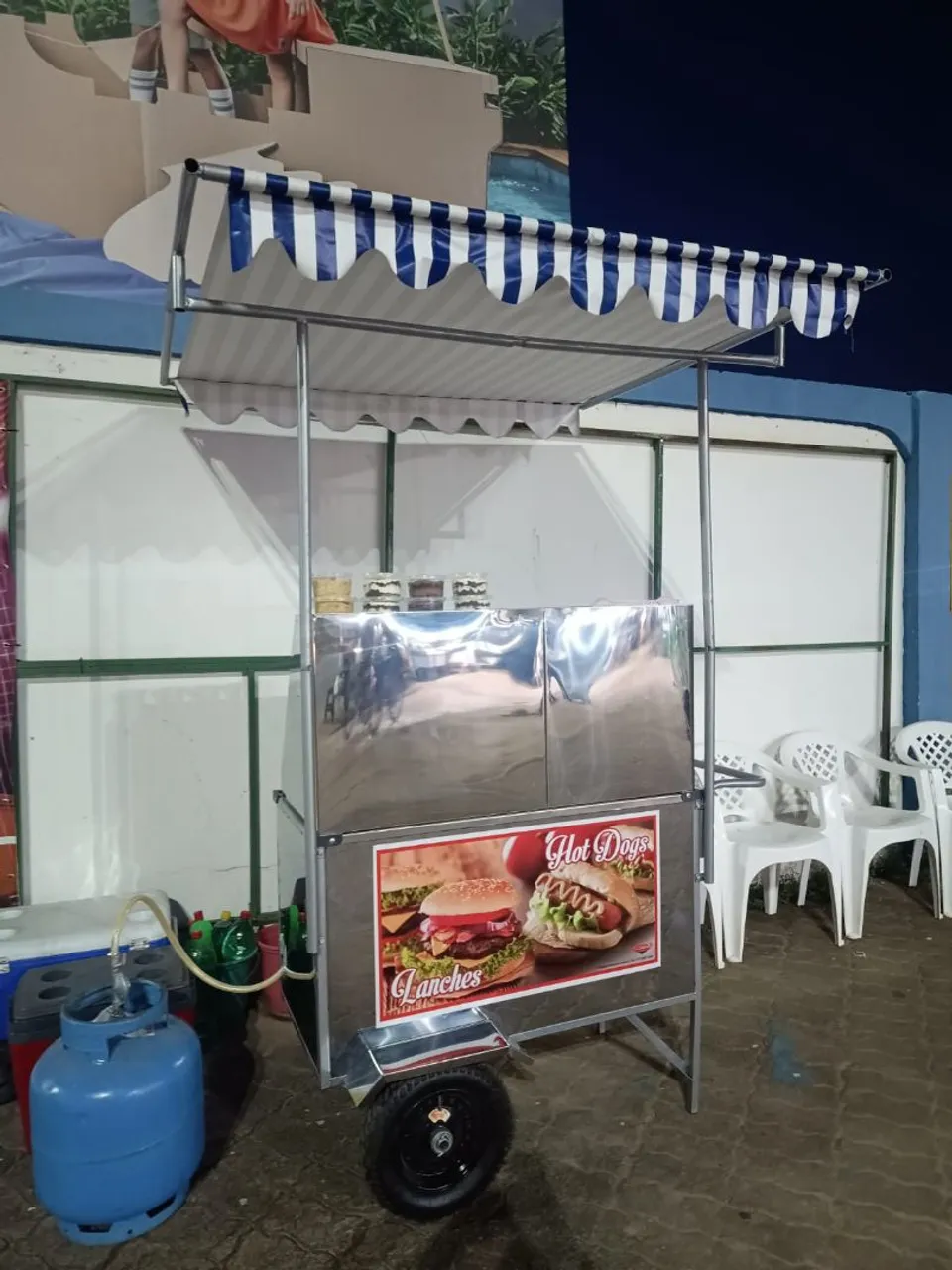 Carrinho de lanches completo para você iniciar seu negócio!