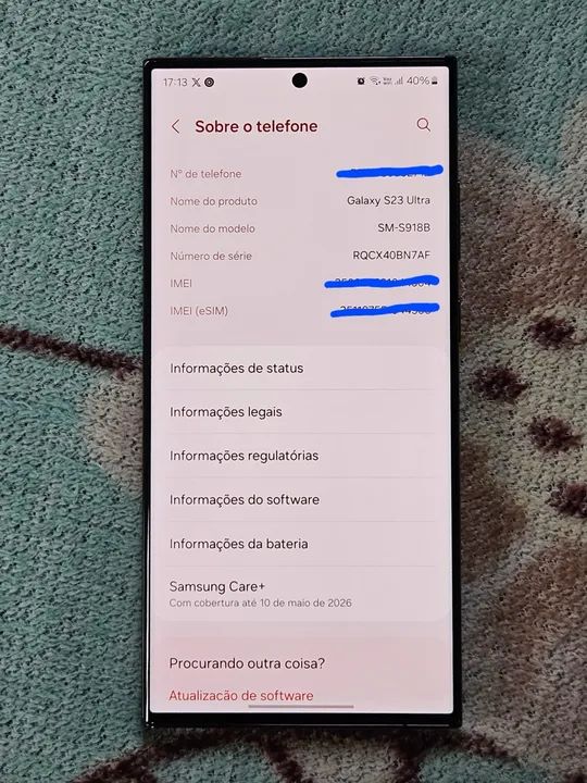Galaxy S23 Ultra 12/512gb Preto