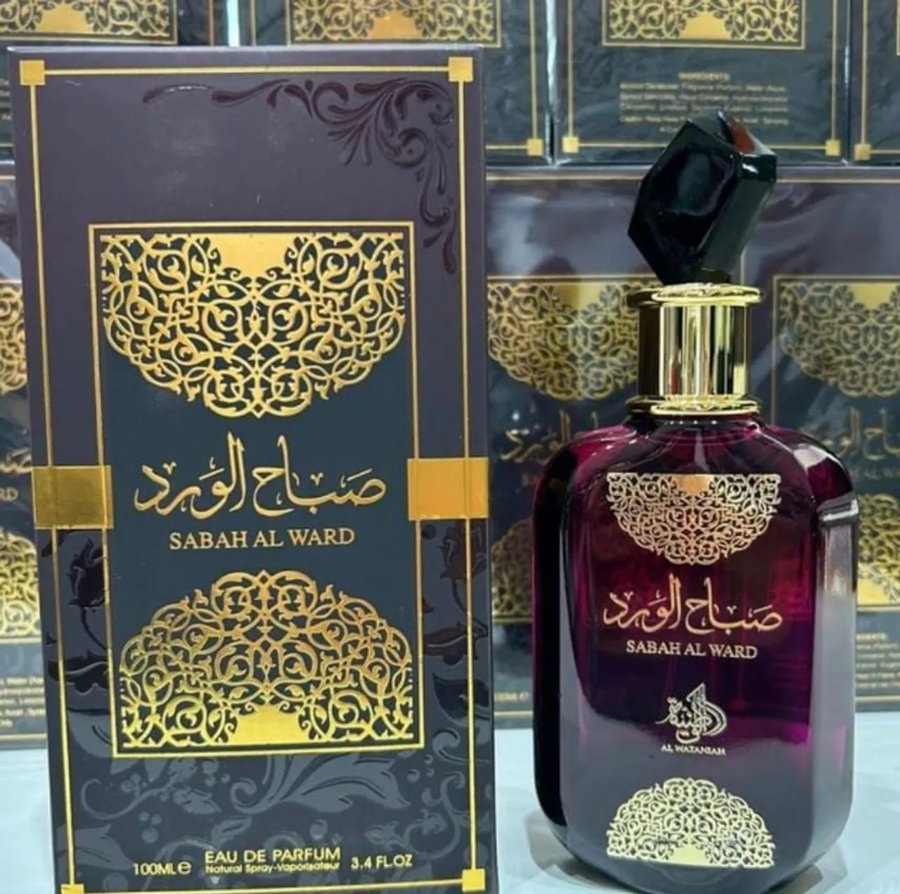 Perfume Arabe Sabah Al Ward - 100ml - original - novo