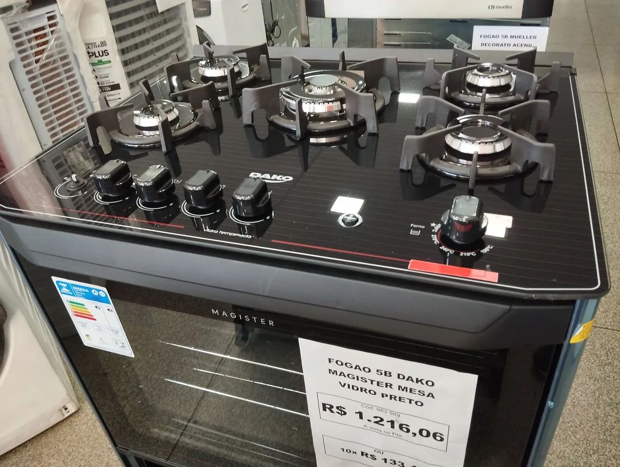 Fogão Dako Magister M.Vidro Automático Novo