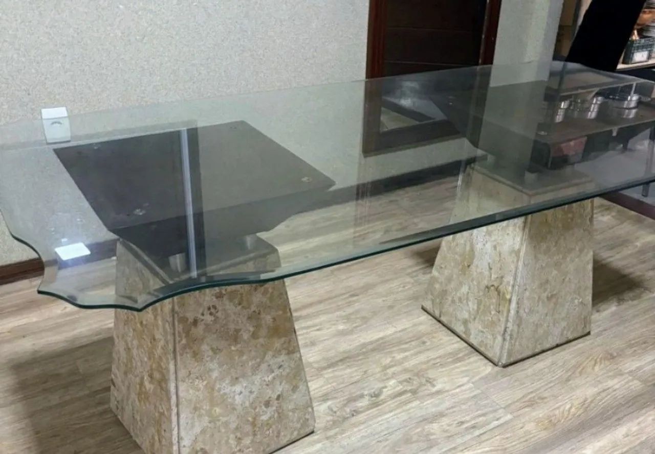 Vendo tampo de vidro pisotado,2,00 de comprimento por 1,20 de largura.aceito negociação  - Foto 4