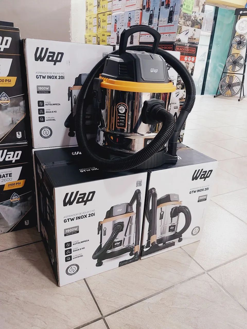 Aspirador de Água e Pó GTW INOX 20i - 1900W Wap Promoção - Foto 2
