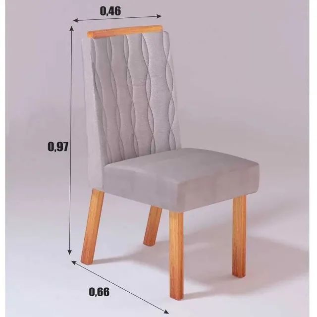 Cadeira Berley Avulsa Veludo - SUPER OFERTA! FAZEMOS ENTREGA - Foto 3