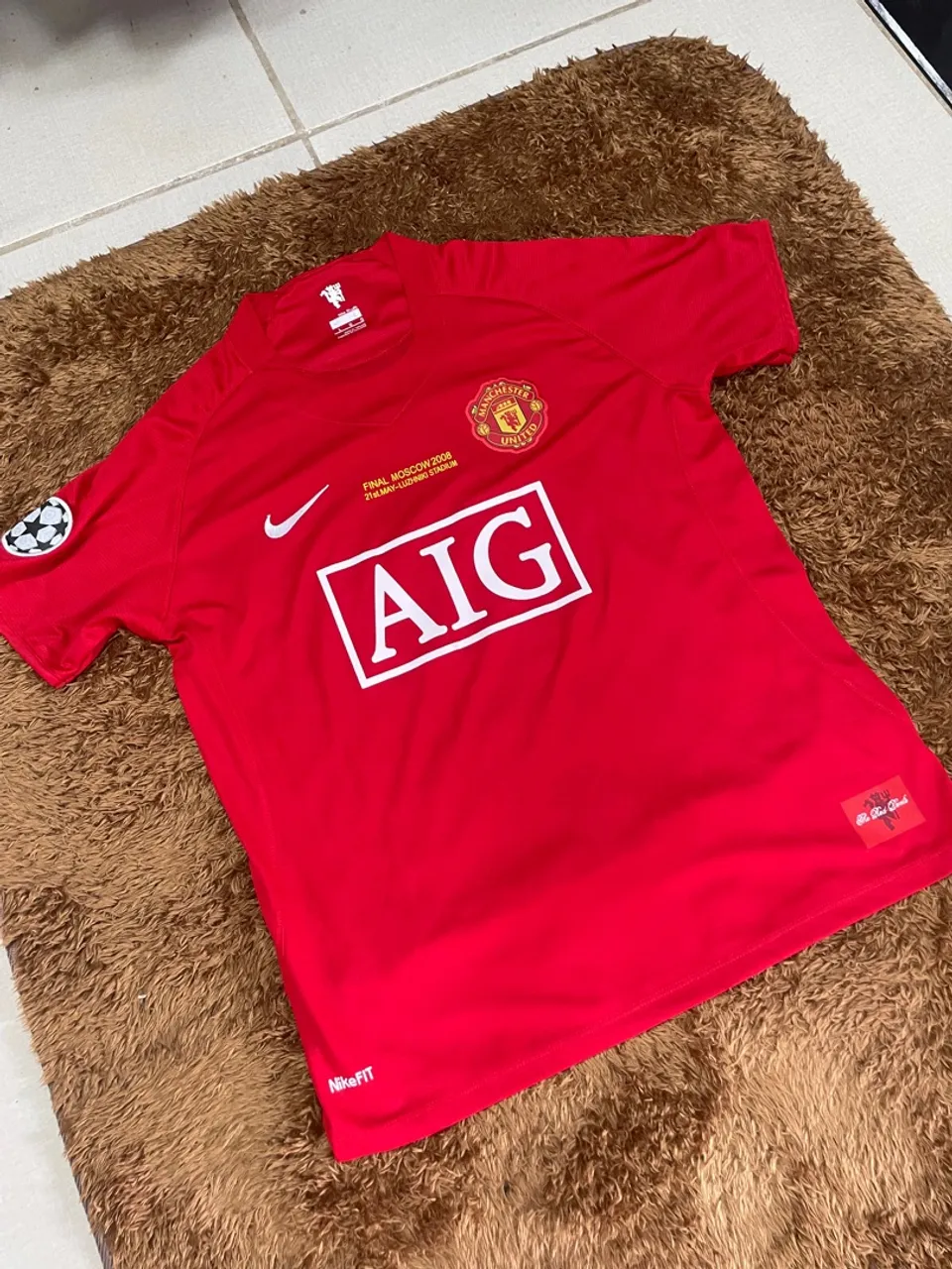Camisa Manchester United Final Moscou 2008