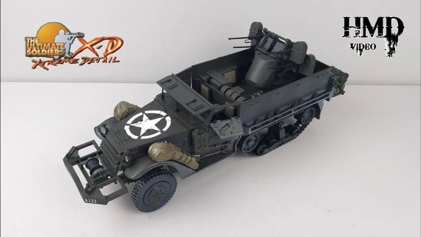 US Halftrack M16 Multiple Gun Motor Carriage 1:18 Scale 21st