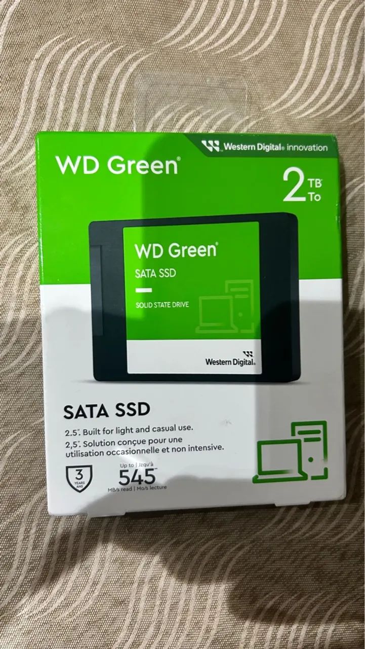 SSD WD Green 2TB SATA - Novo