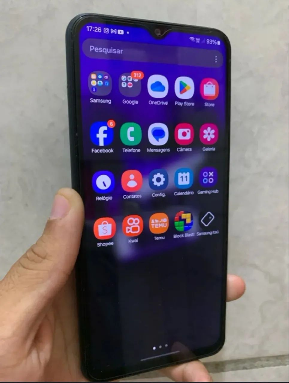 Celular bom m13 128gb + capa 