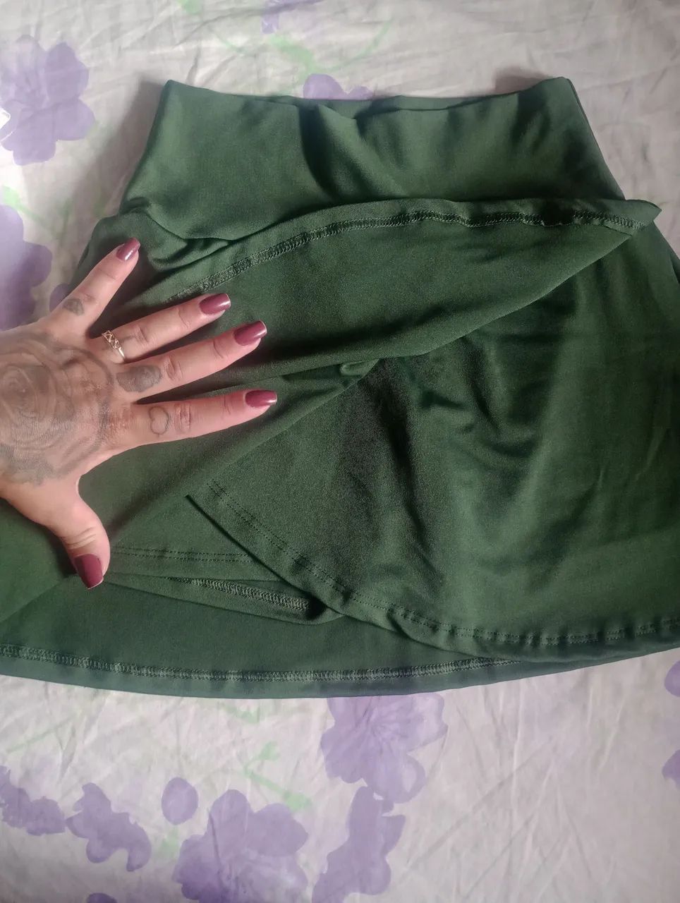 Saia verde p  feminina nova loja virtual 