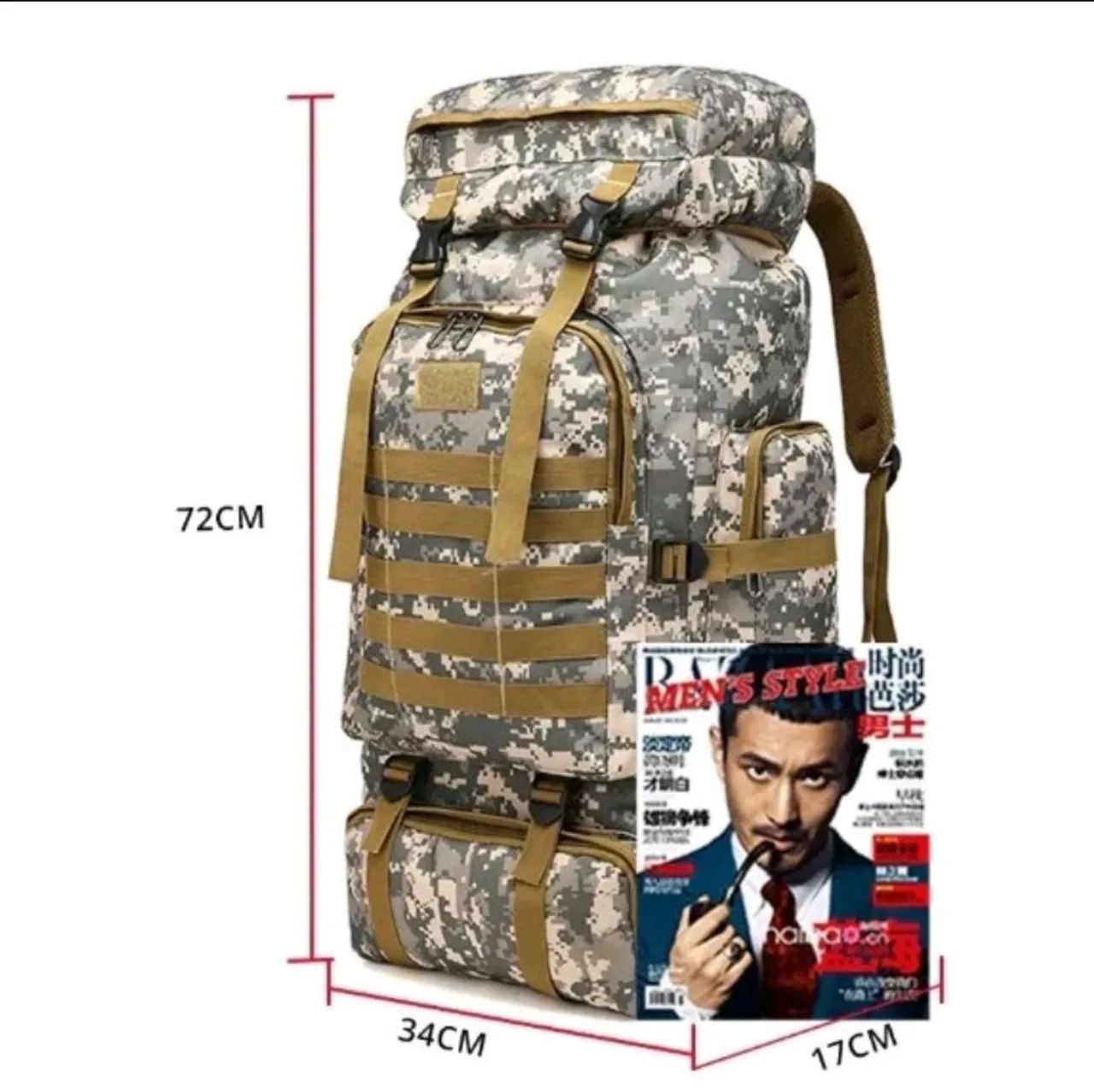 Mochila acampamento 80 litros Premium reforçada - Foto 4