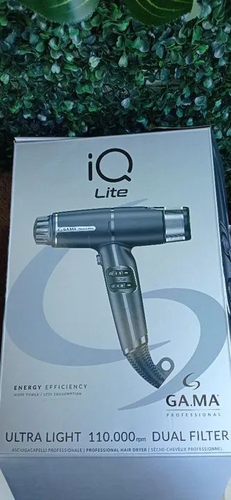 Secador de Cabelo Gama IQ Lite 110.000 RPM - NOVO