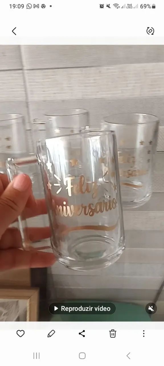 Canecas de vidro.personalizadas