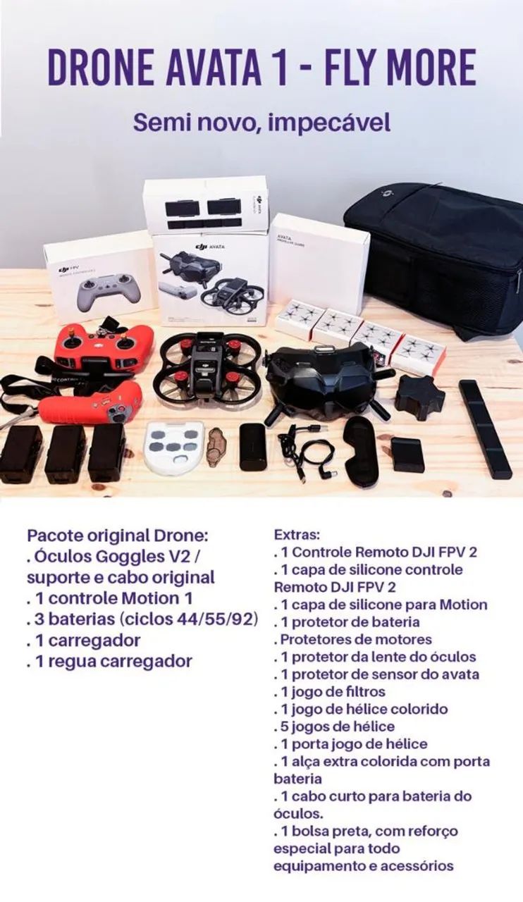 Drone DJI Avata - Fly More Combo - Foto 2