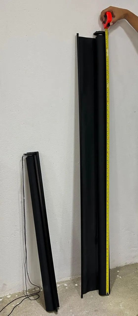 Cortinas Rolo Tela Solar Preta ? Prontas p/ Instalar! - Foto 3