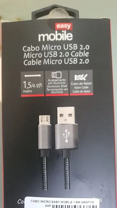 Cabo Micro USB 2.0, NOVO! - Foto 5