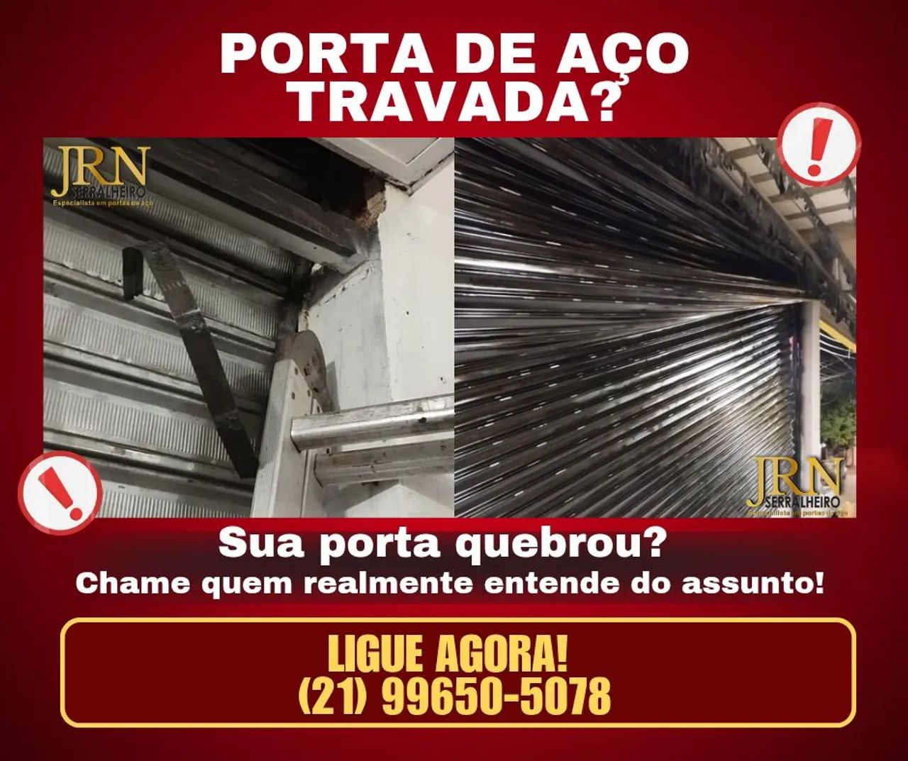 Manutenção de portas de aço de enrolar 